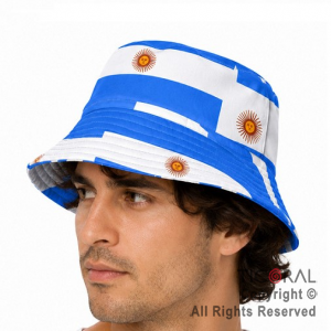 SOMBRERO PILUSO ESTAMPADO BANDERAS ARGENTINA